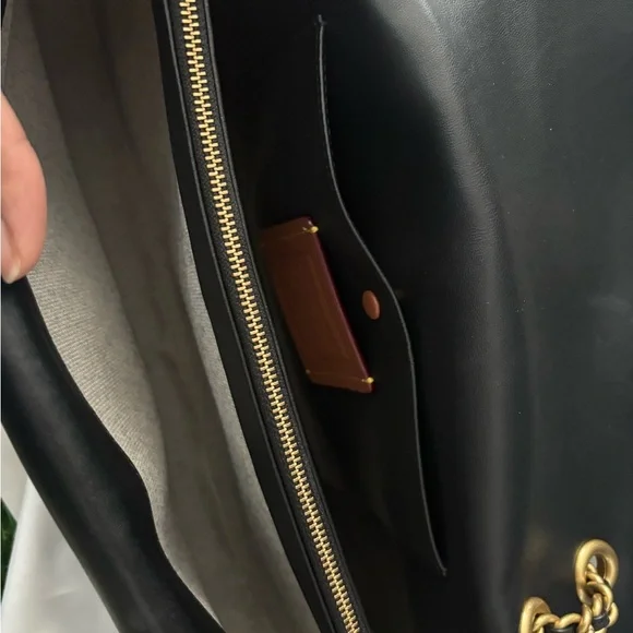 Coach Tabby 33 Quilted Nappa Leather Black With Gold Hardware Shoulder Bag - Picture 11 of 13